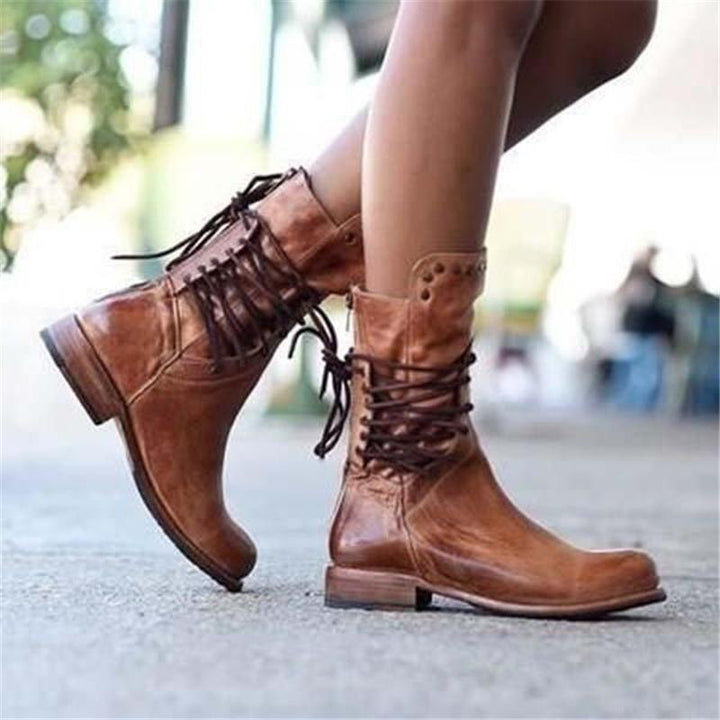 Rose - Leather boots