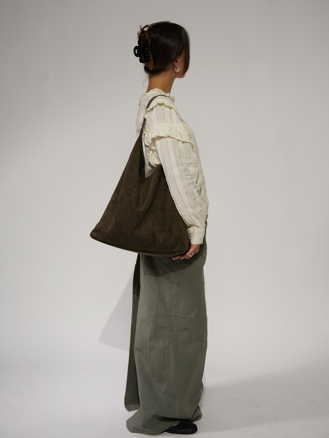 Suede Tote Bag