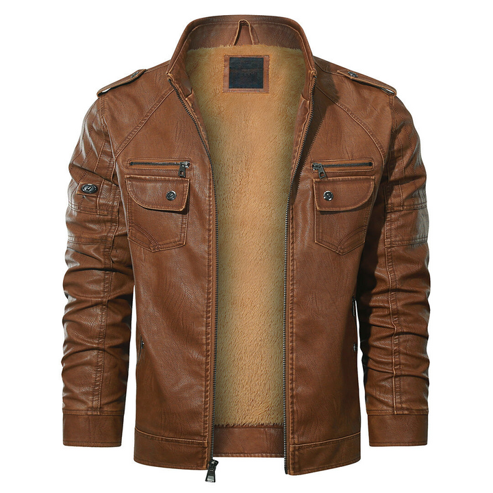 Bruno | Lined Biker Jacket