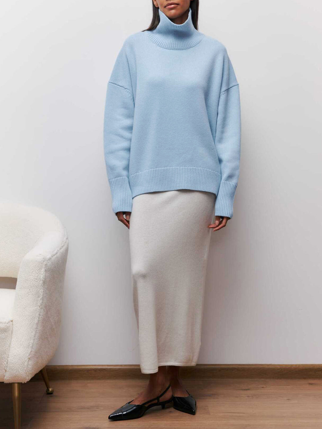 Sky Turtleneck Oversized Sweater