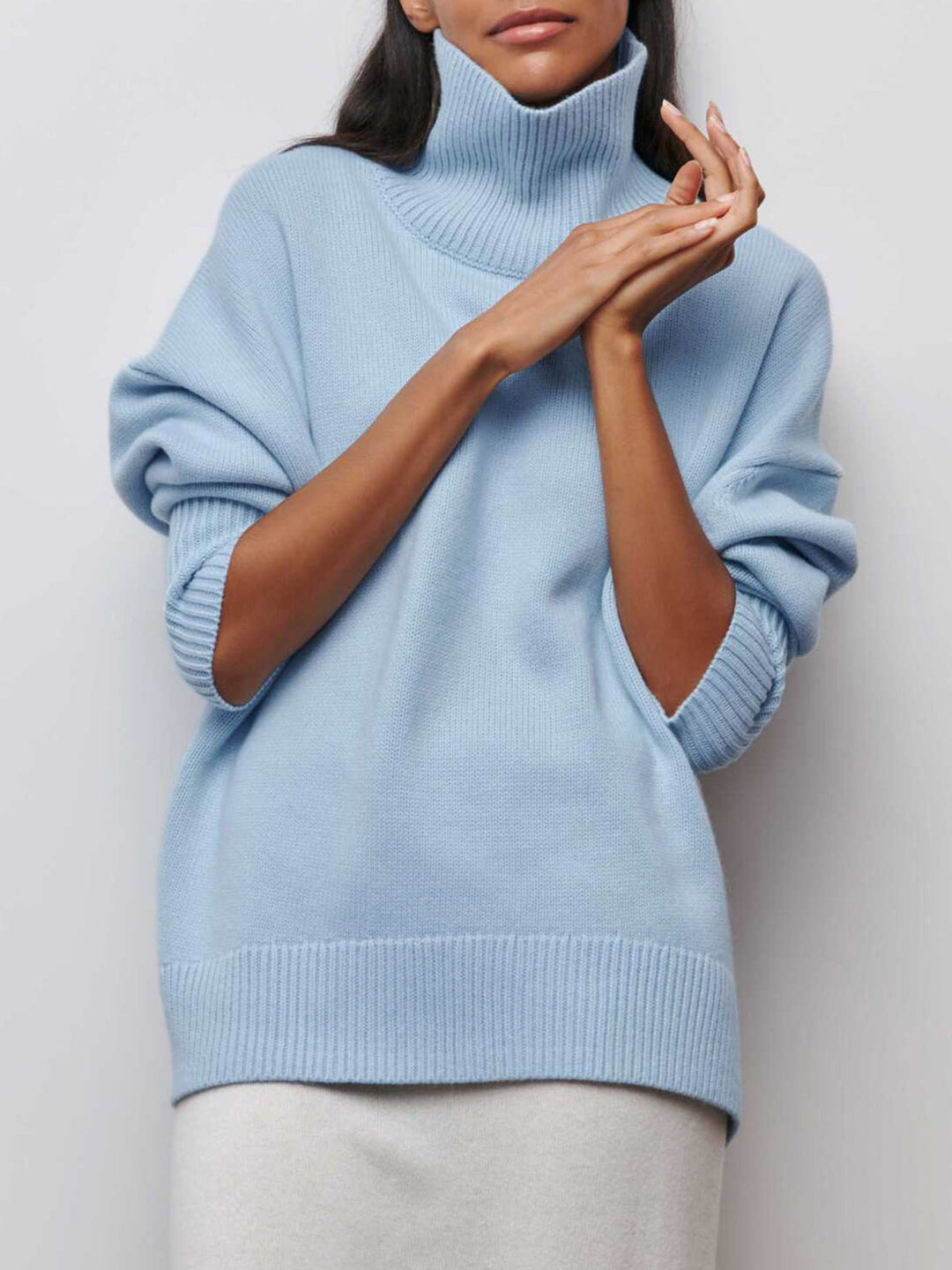 Sky Turtleneck Oversized Sweater