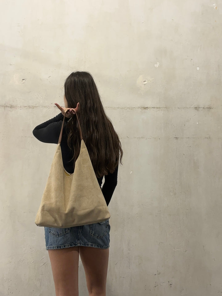 Suede Tote Bag