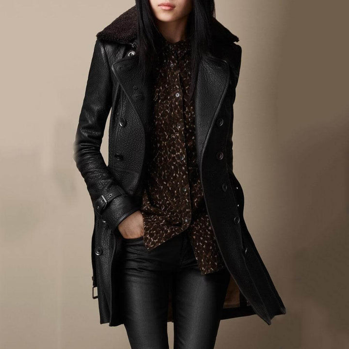 Ada Luxurious leather coat