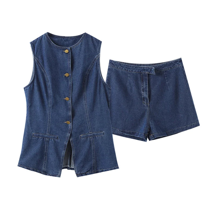 Set Casual Denim 2 Pieces