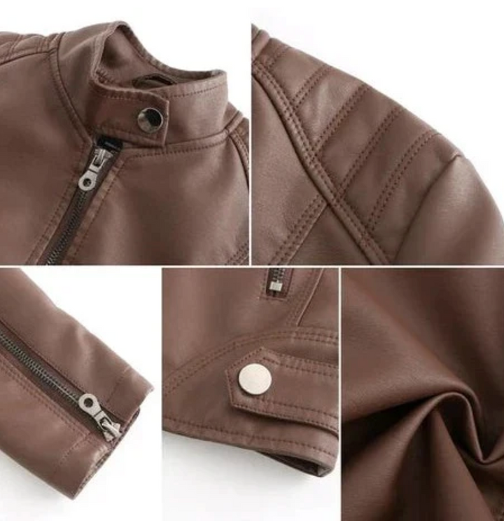 Cory | Water-repellent Leather Jacket