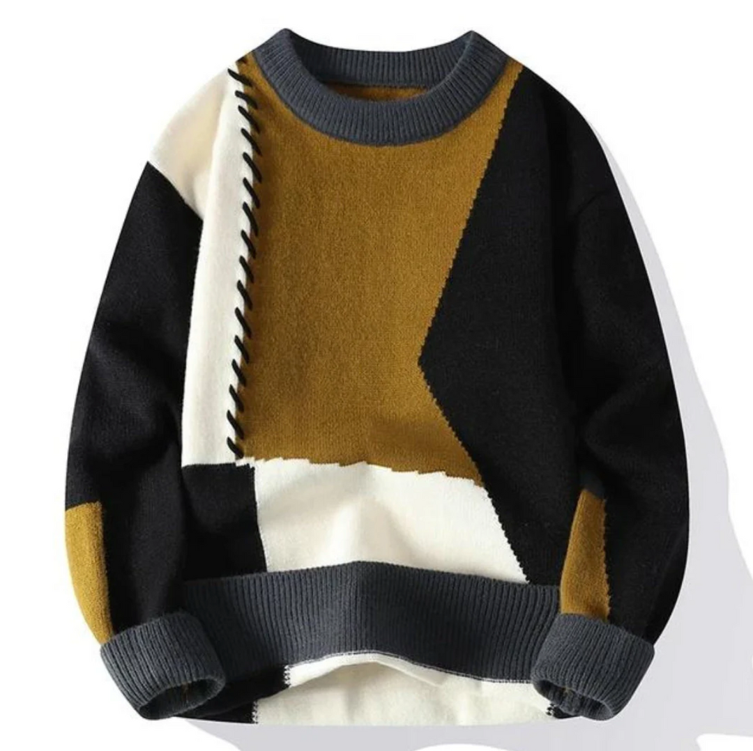 Liam™ | Stylish Patchwork Sweater