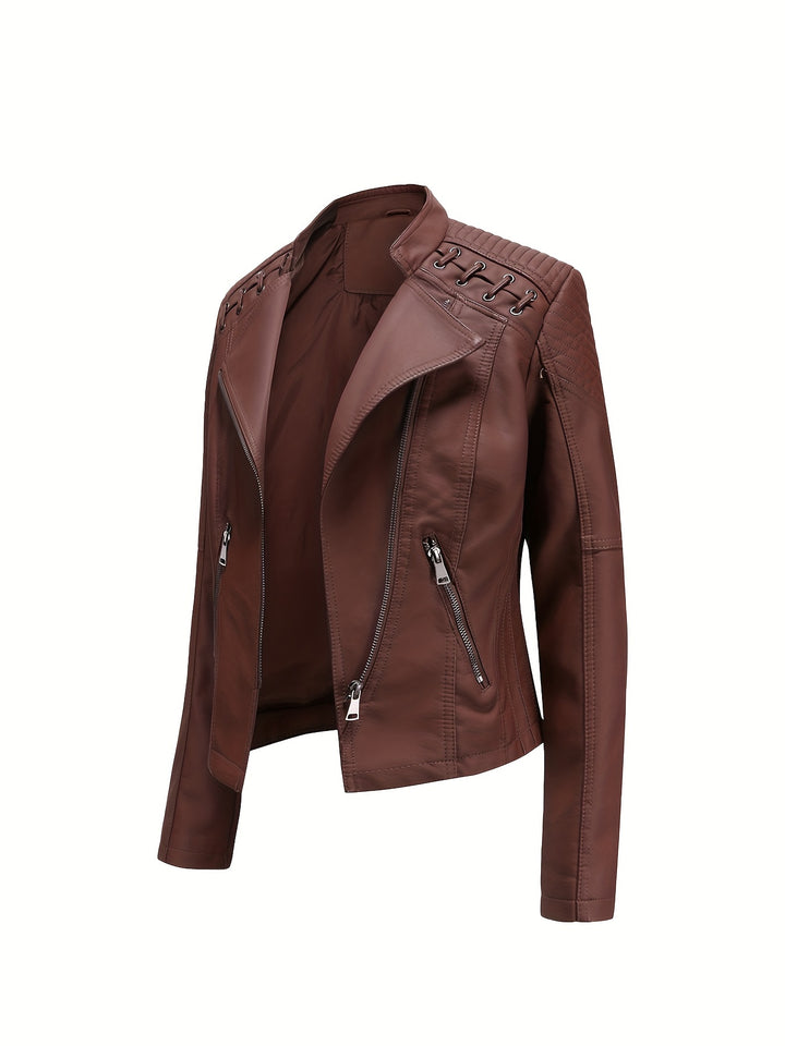 Dalia | Faux Leather Jacket