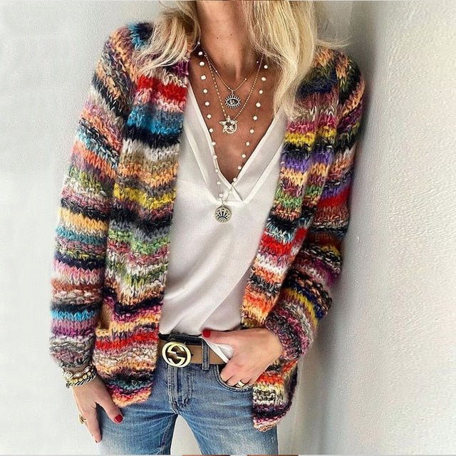 STRIPED CARDIGAN