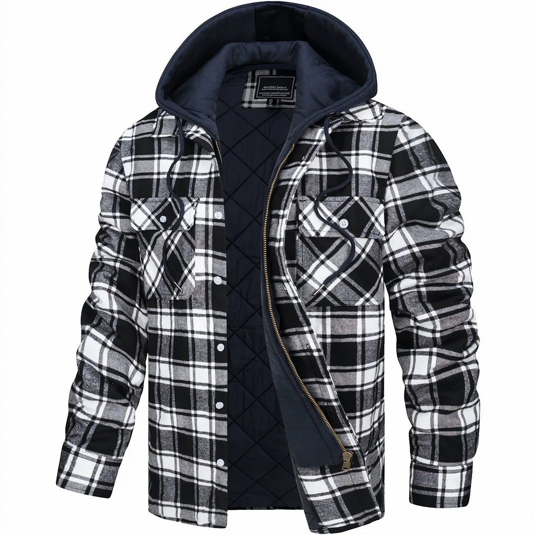 Julius | Checked zip-up jacket